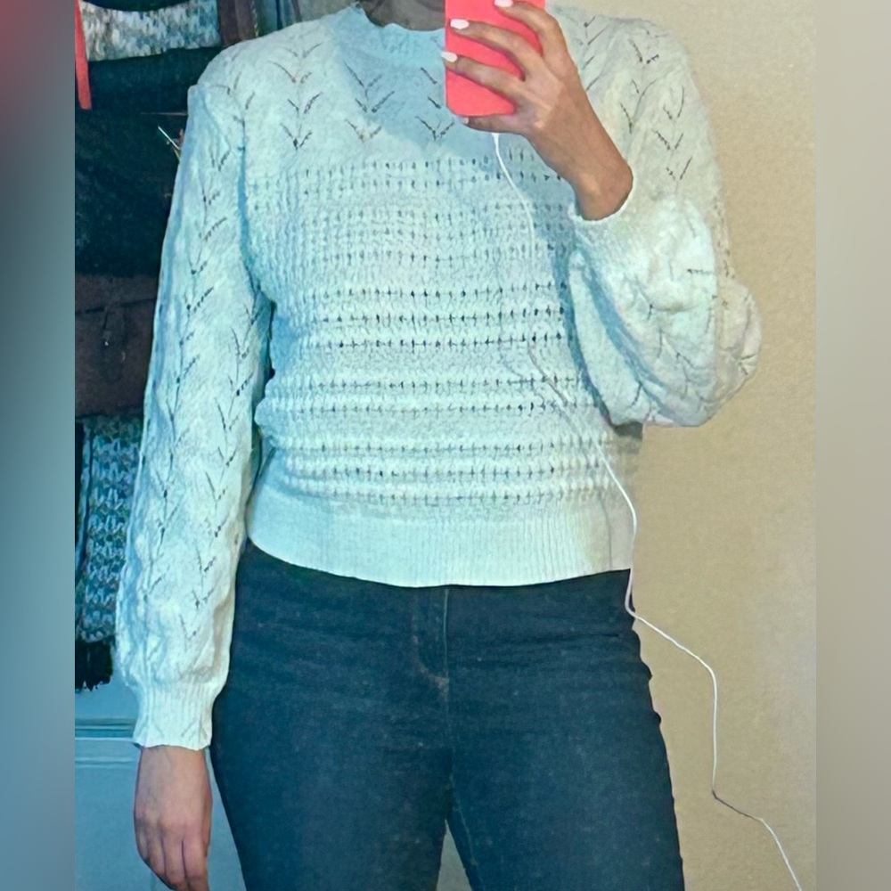 Lauren Conrad mint green sweater